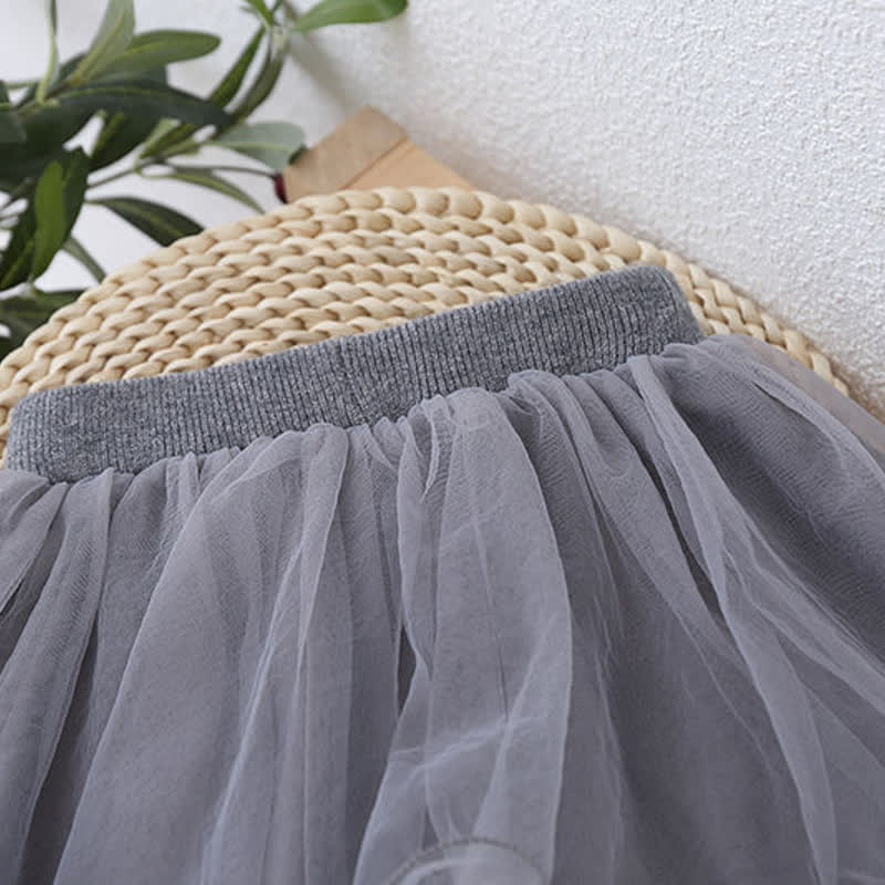 Toddler Girl Skirted Tulle Bow Leggings - image 6