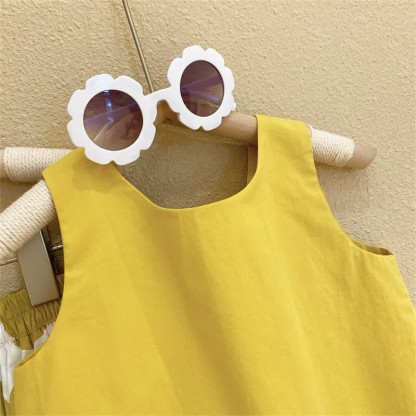 Toddler 2-Piece Yellow Dots Set with Hat - image 6