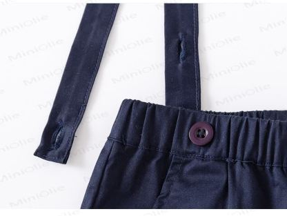 Baby Toddler Suspender Pants and Shirt Set - image 9