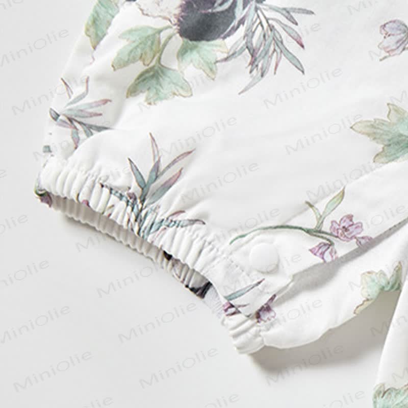 Baby Fruit Print Wrap Romper - image 9