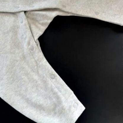 Baby Solid Color Side Snap Thickened Romper - image 6
