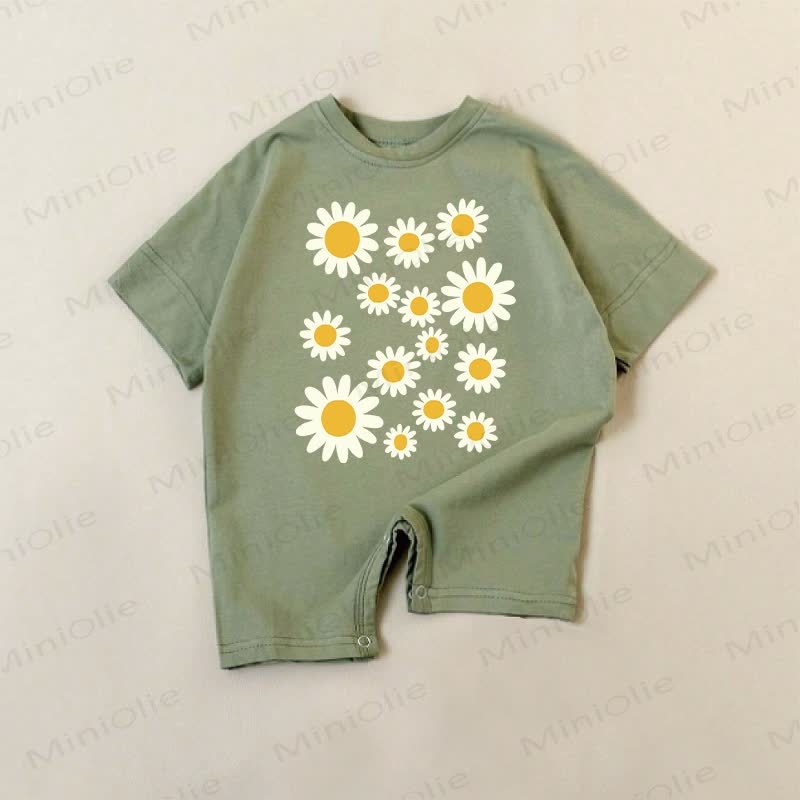 Baby Cute Daisy Green Romper - Green - 18-24M - image 1