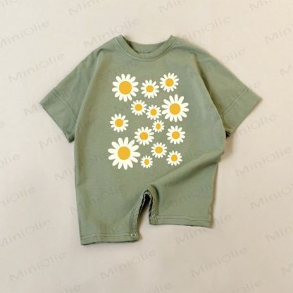 Baby Cute Daisy Green Romper - Green - 18-24M - image 1
