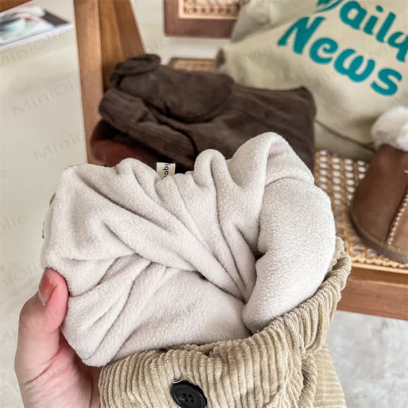 Baby Toddler Girl Cord Fleece Lined Pants - image 8