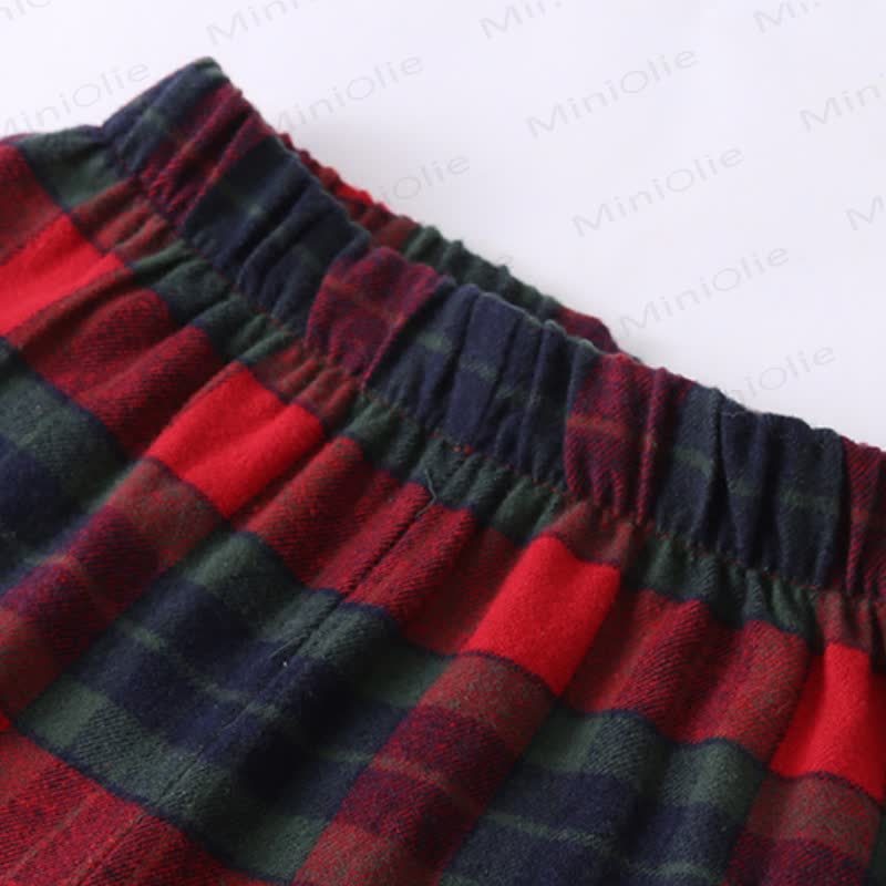 Toddler Cozy Classic Plaid Pajama Set or Dress - image 14