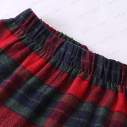 Toddler Cozy Classic Plaid Pajama Set or Dress - image 14