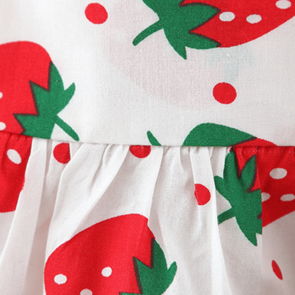 Baby Strawberry Dots Dress with Hat - image 10