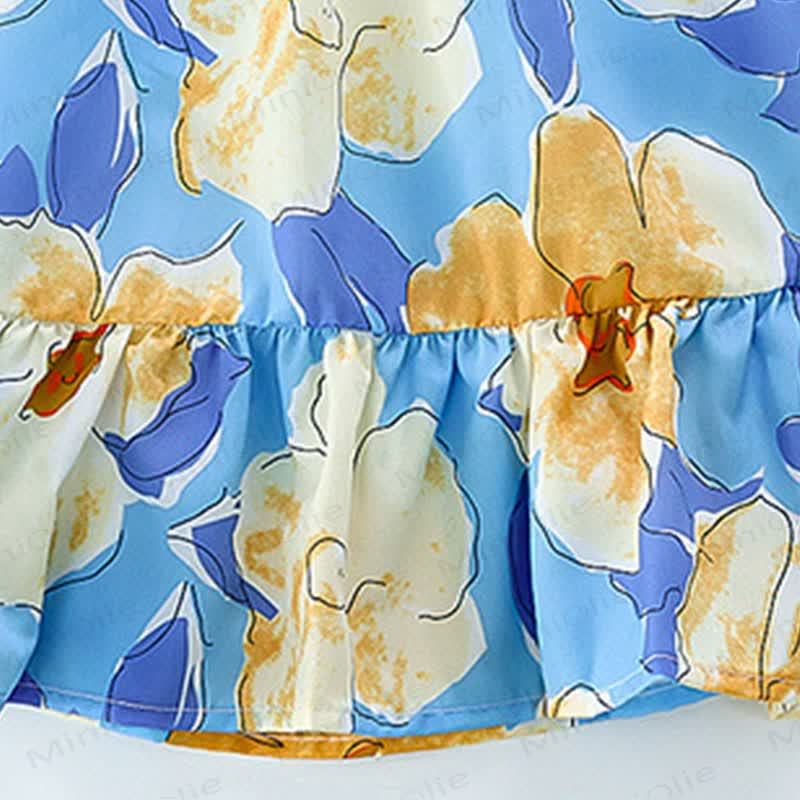 Toddler Girls Lace Floral Sleeveless Dress - image 5