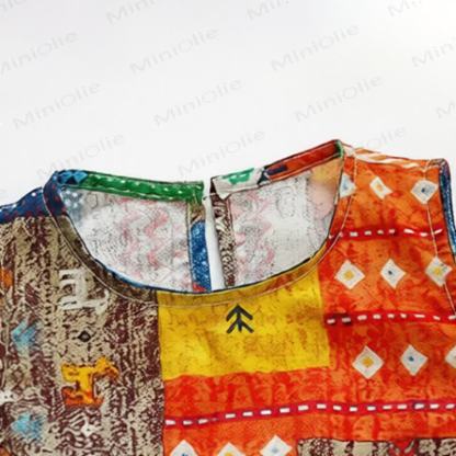 Toddler Girls Cotton Wavy Plaid Dress - image 6