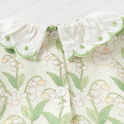 Toddler Baby Girl Bunny and Flower Print Summer Dress - image 7
