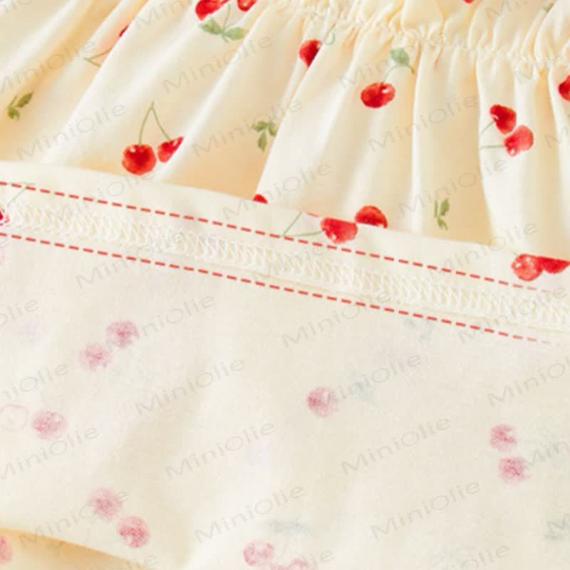 Toddler Baby Girl Beige Flutter Sleeve Dress - image 7