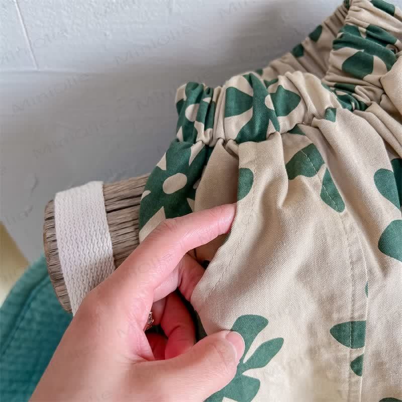 Toddler Retro Flower Loose Pants - image 16