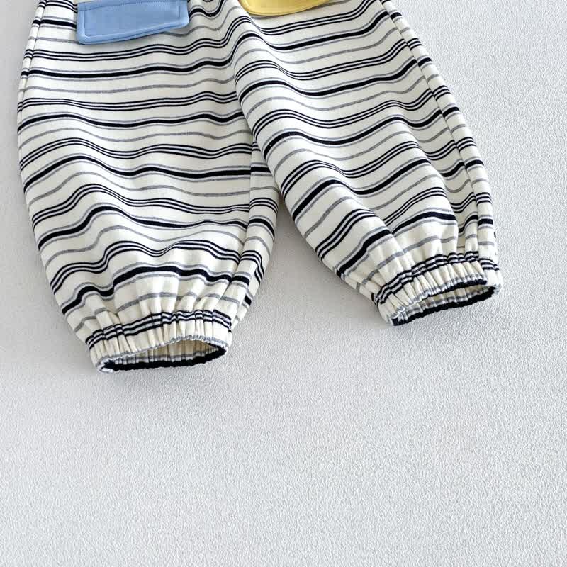 SMILE Colorblock Stripe Baby Romper/Set - image 16