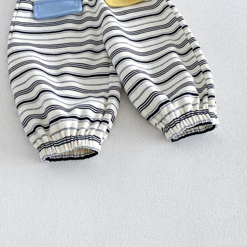 SMILE Colorblock Stripe Baby Romper/Set - image 16
