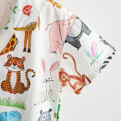 Toddler Boys Animals Print Shirt and Shorts 2-piece Set - image 8