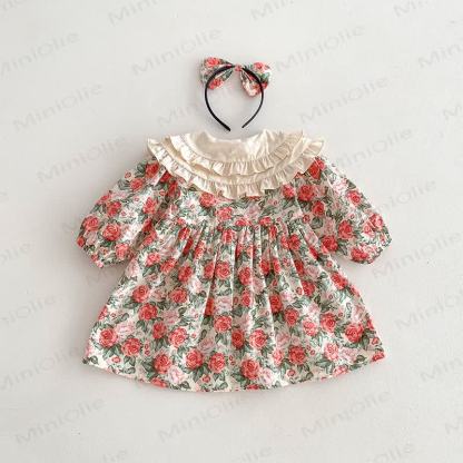 Baby Toddler Rose Red Dress/Bodysuit - image 11