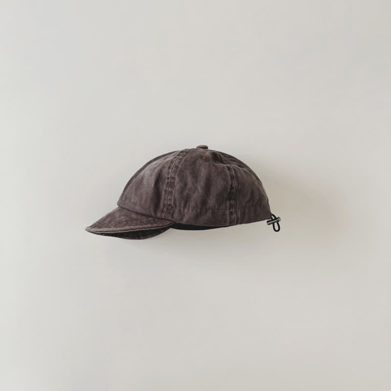 Baby Toddler Chic Washed Peaked Cap - Coffee - 6M-3T - image 10