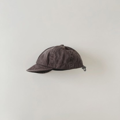 Baby Toddler Chic Washed Peaked Cap - Coffee - 6M-3T - image 10