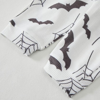 Baby Bat Spider Web Print Waffle 2-piece Set - image 6