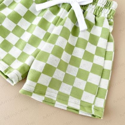 Baby 2-Piece Soft Checkerboard Sweatsuit Set - image 9