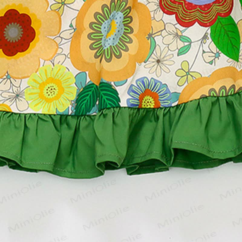 Toddler Girls Cotton Floral Print Sleeveless Dress - image 8