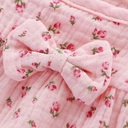 Toddler Girl Floral Print Tee and Shorts Pajamas 2-piece Set - image 8