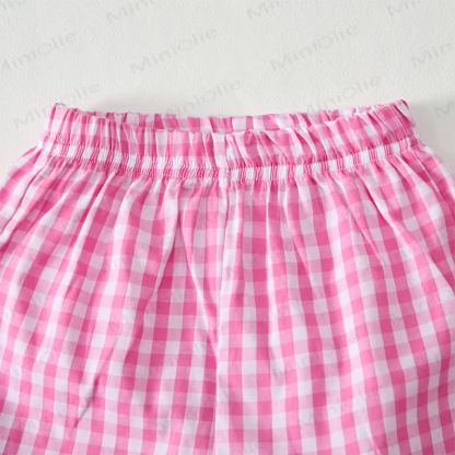 BIG SISTER Baby Girls Tee and Pink Plaid Shorts 2-Piece Set - image 3