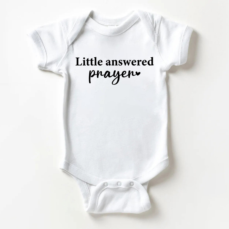 LITTLE ANSWERED PRAYER Baby White Bodysuit - White - 18-24M - image 1