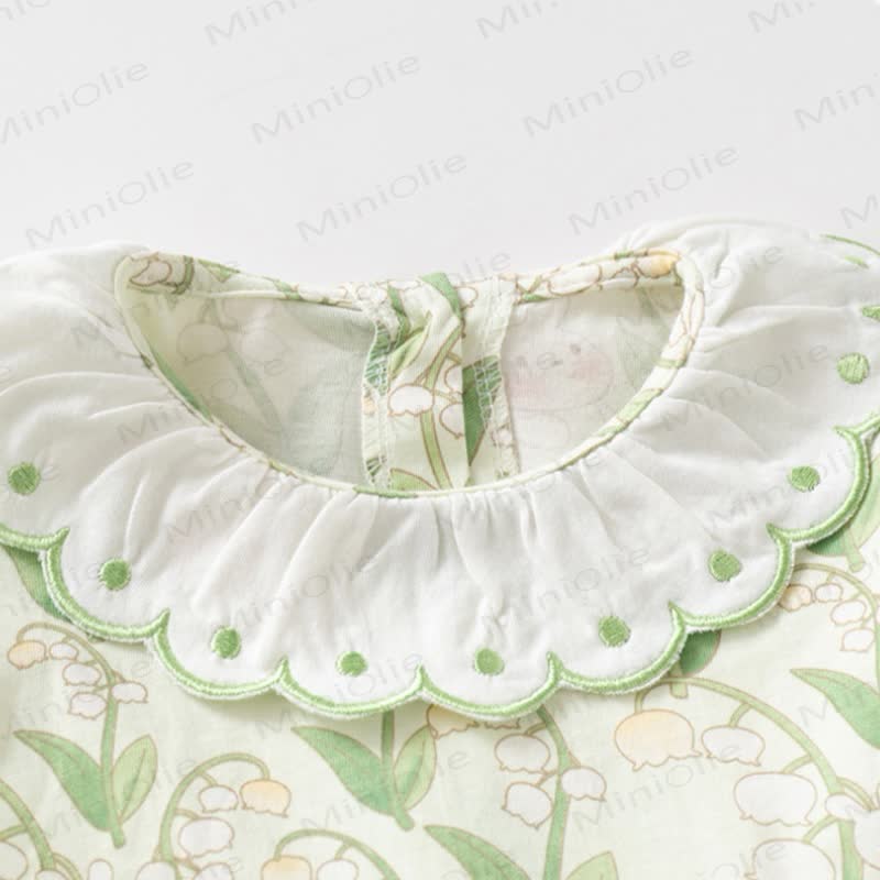 Toddler Baby Girl Bunny and Flower Print Summer Dress - image 6