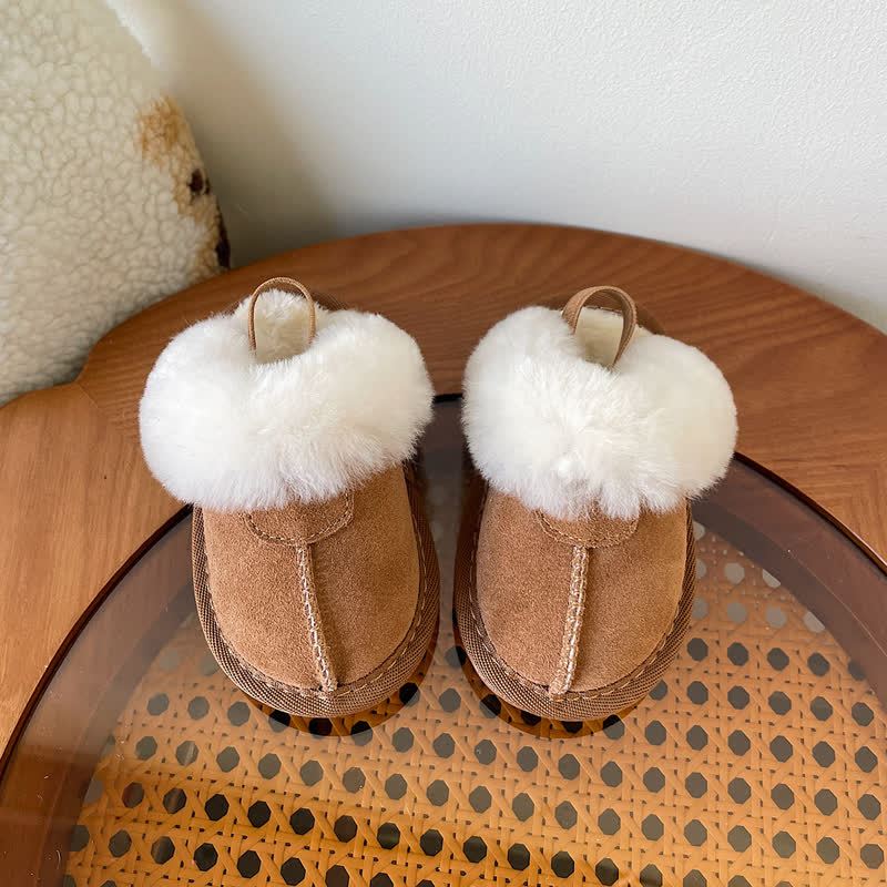 Baby Toddler Fleece Lined Shoes - Brown - 9.5C - image 4