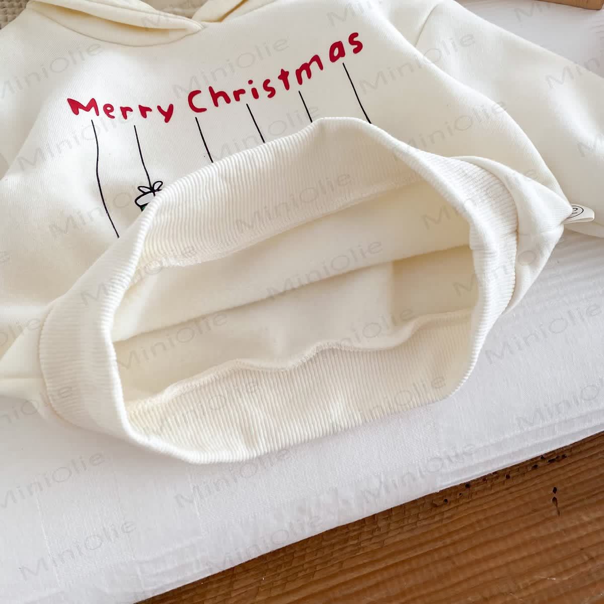 MERRY CHRISTMAS Baby Snowman Elk Santa Claus Hoodie - image 8