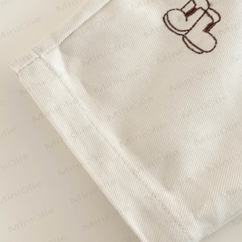 Baby Cartoon Embroidered Roll Cuff Pants or Shirt  - image 9
