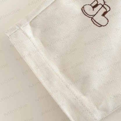 Baby Cartoon Embroidered Roll Cuff Pants or Shirt  - image 9