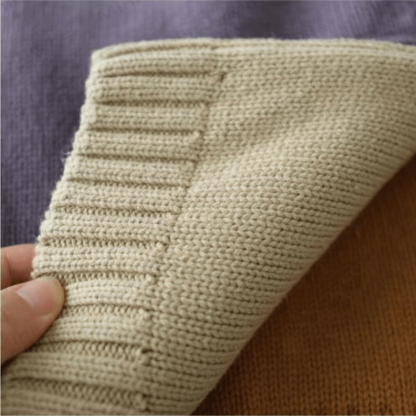 Kid Solid Color Crew Neck Knitted Sweater - image 4