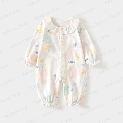 Baby Floral Print Romper - Pink Flower - 15-22M - image 5