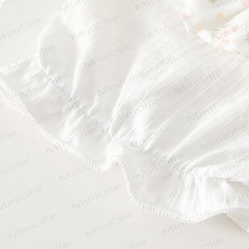 Baby Girl Cherry&Floral Peter Pan Collar Romper - image 4