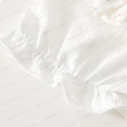 Baby Girl Cherry&Floral Peter Pan Collar Romper - image 4