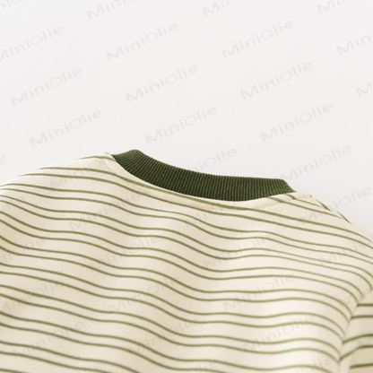 Baby Dinosaur Stripe Green Top & Pants - image 9