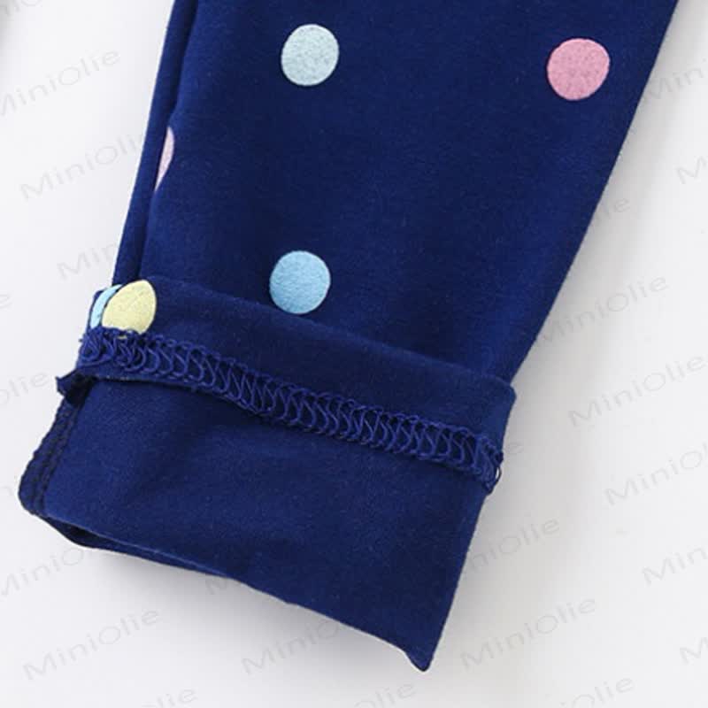 Toddler Girl Blue Rainbow Peplum Top and Leggings 2-piece Set - image 7