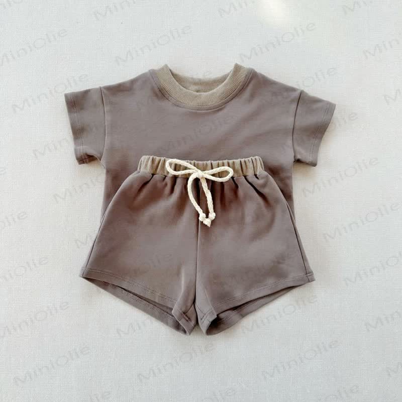 Baby 2-Piece Soft Sweatsuit Loose Set - Dark Grey - 3-5T - image 20