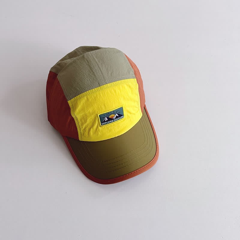 Toddler Mountain Patch Peaked Cap - Orange - 3-7T - image 5
