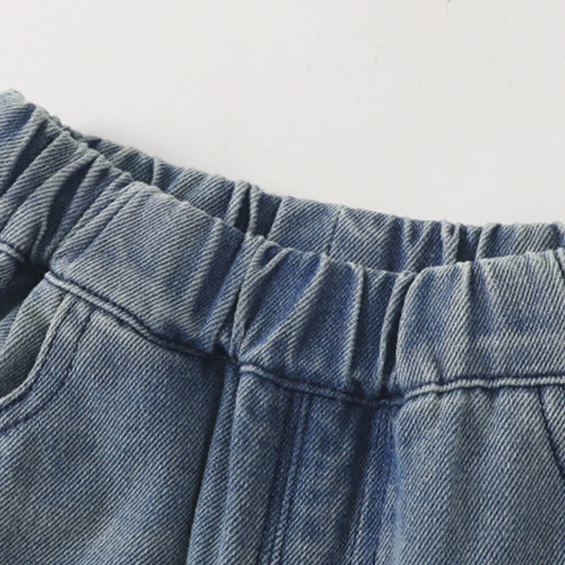 Baby Toddler Puppy Embroidered Denim Pants - image 6