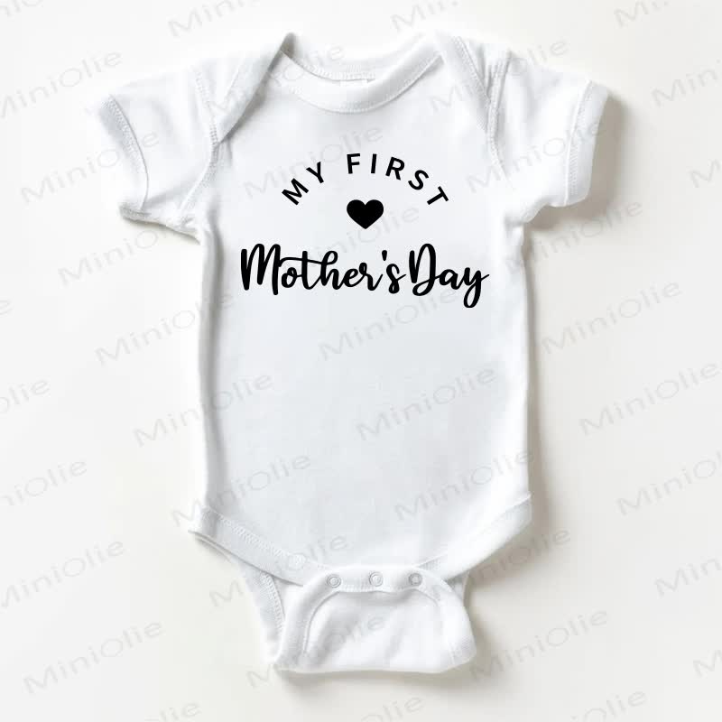 MY FIRST MOTHER'S DAY Baby White Bodysuit - White - 18-24M - image 1