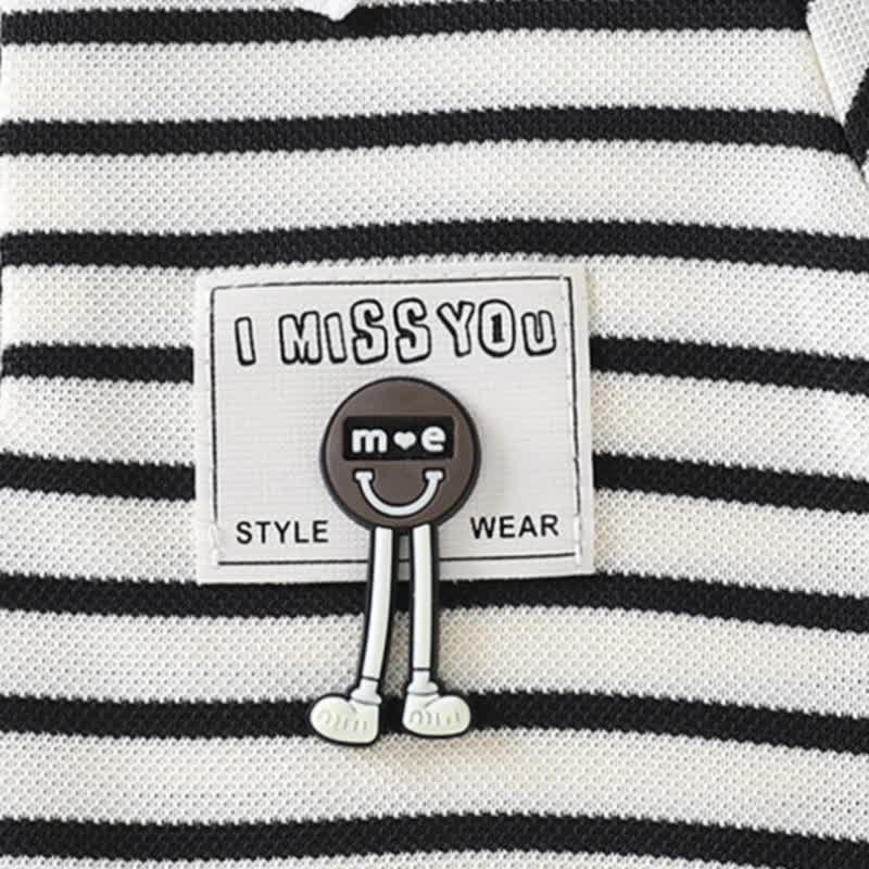 Toddler Girl Animal/Slogan Striped Polo Dress - image 11