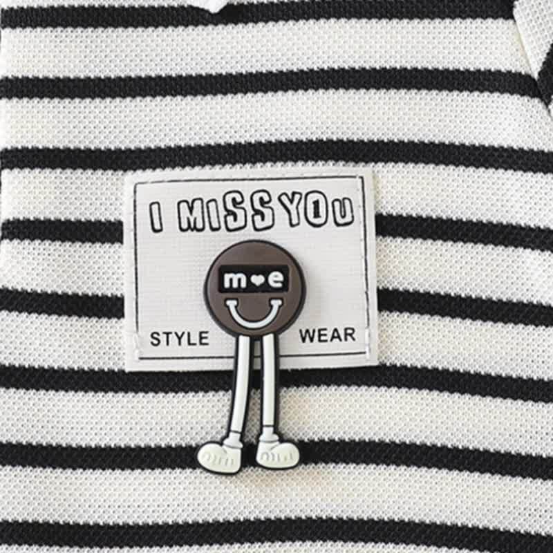 Toddler Girl Animal/Slogan Striped Polo Dress - image 11