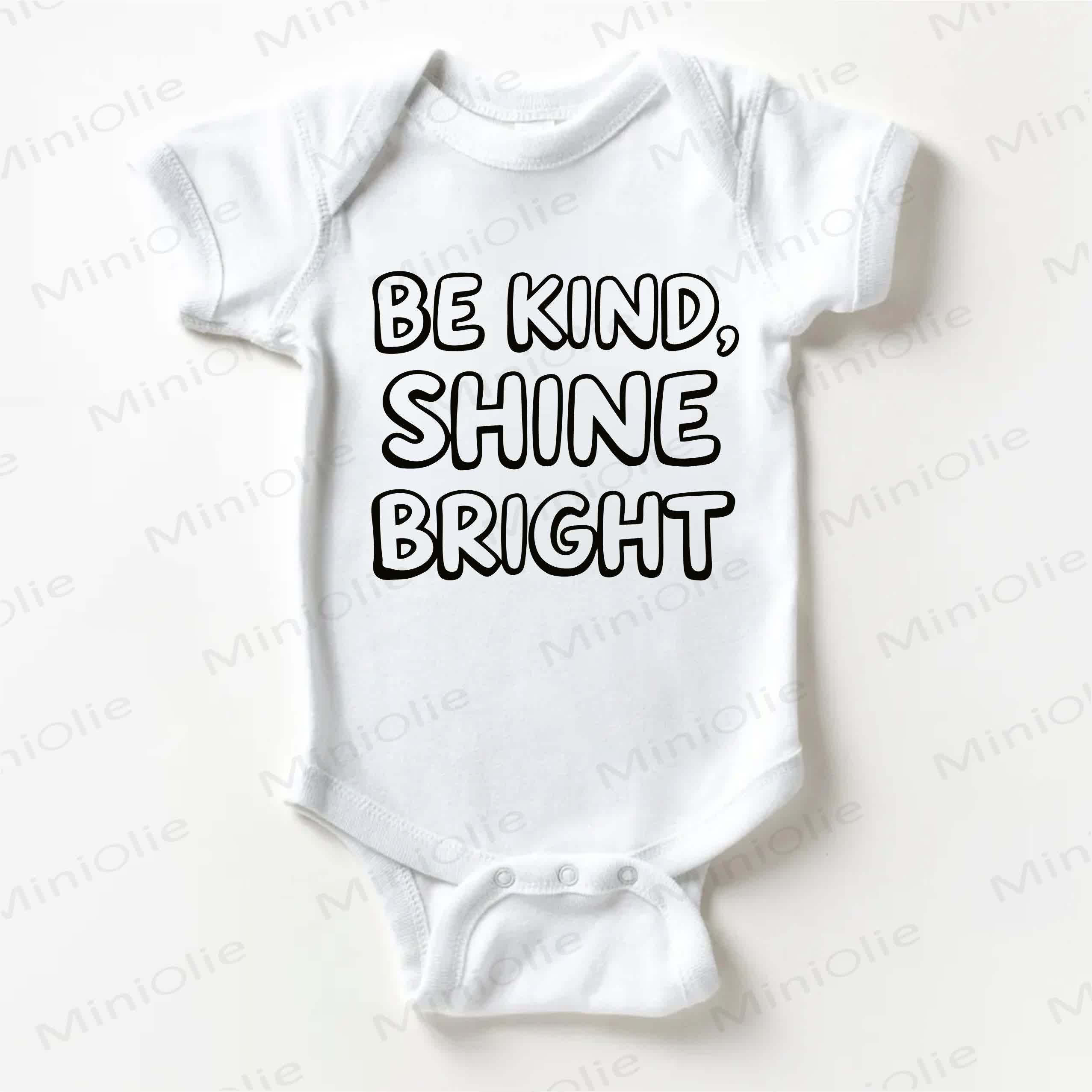 BE KIND, SHINE BRIGHT Baby White Bodysuit - White - 18-24M - image 1