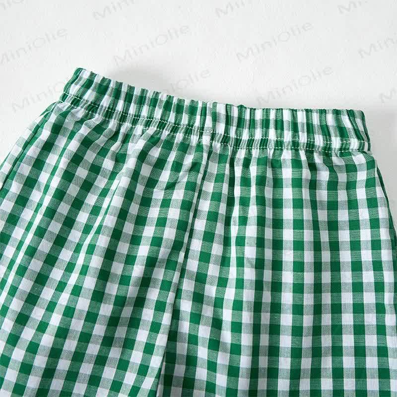 MEX 2026 WORL CUP Baby Tee and Green Plaid Shorts 2-Piece Set - image 5