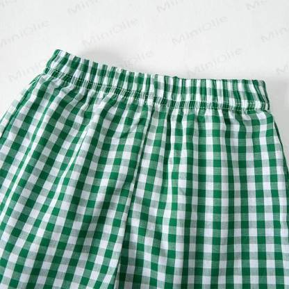 MEX 2026 WORL CUP Baby Tee and Green Plaid Shorts 2-Piece Set - image 5