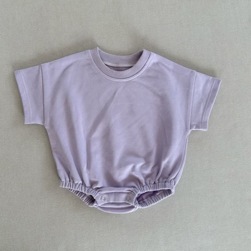Baby Loose Solid Color Comfort Bodysuit - Purple - 18-24M - image 12