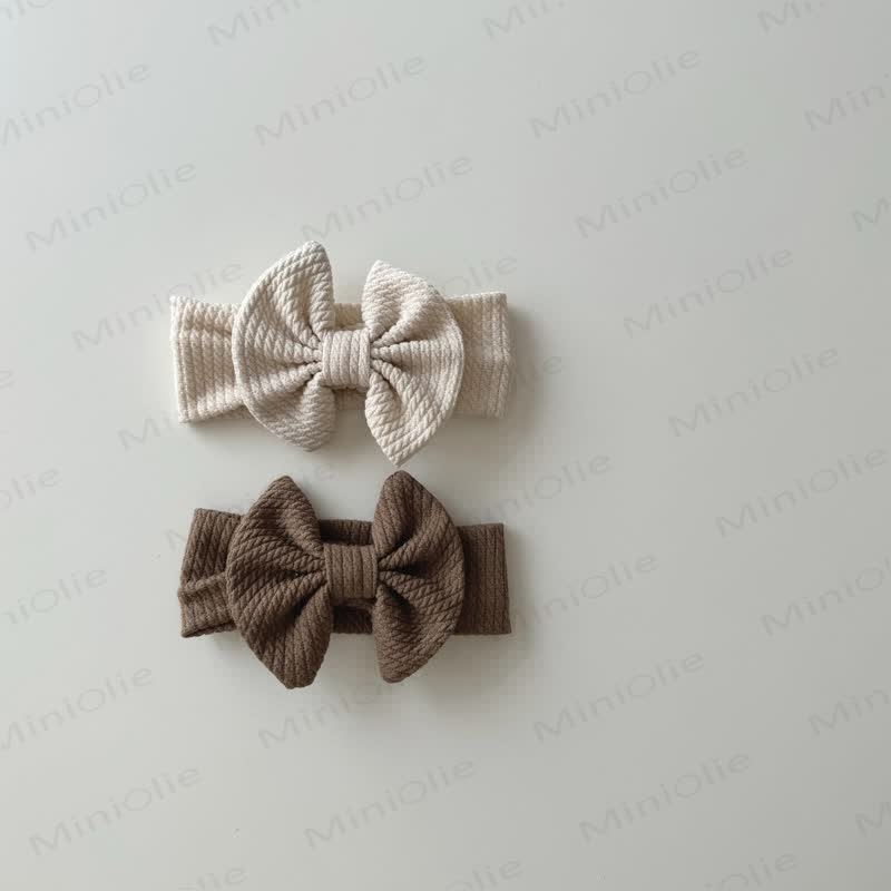 Baby Newborn Solid Color Bowknot Headband - image 4